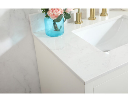 Elegant Bathroom Vanity - White (VF19430WH-BS)