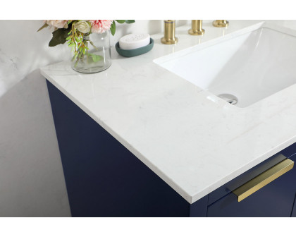 Elegant Bathroom Vanity - Blue (VF19436BL)