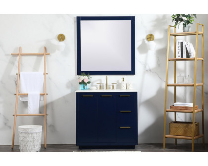 Elegant Bathroom Vanity - Blue (VF19436BL-BS)