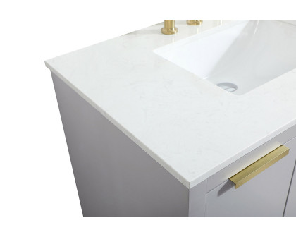 Elegant Bathroom Vanity - Gray (VF19436GR)