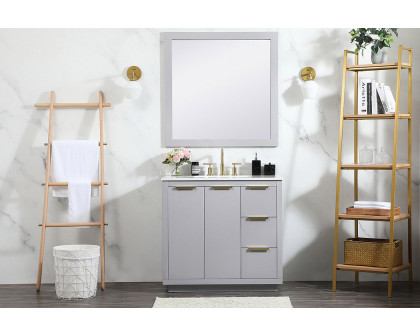 Elegant Bathroom Vanity - Gray (VF19436GR-BS)