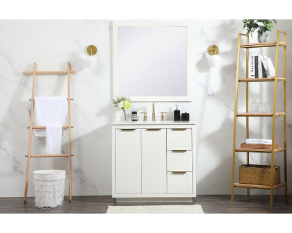 Elegant Bathroom Vanity - White (VF19436WH)