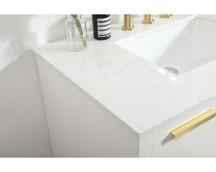 Elegant Bathroom Vanity - White (VF19436WH)