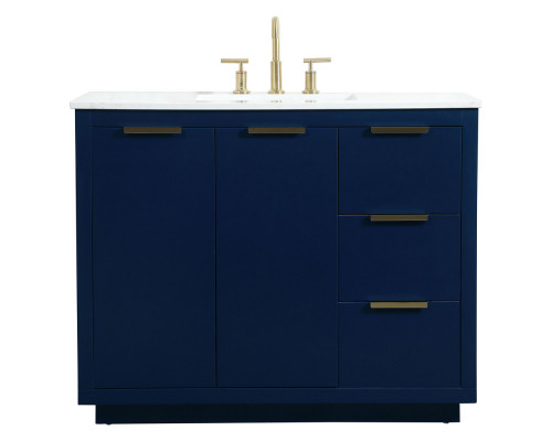 Elegant Bathroom Vanity - Blue (VF19442BL)