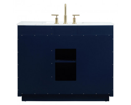 Elegant Bathroom Vanity - Blue (VF19442BL)