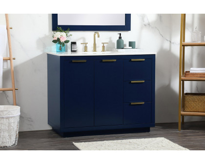 Elegant Bathroom Vanity - Blue (VF19442BL)