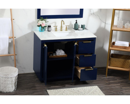 Elegant Bathroom Vanity - Blue (VF19442BL)