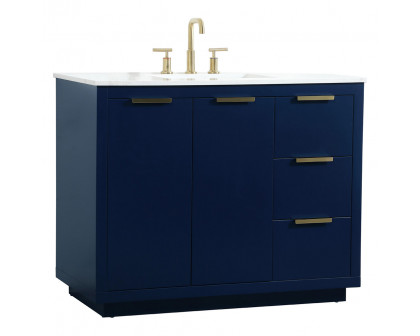 Elegant Bathroom Vanity - Blue (VF19442BL)