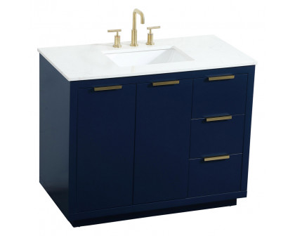 Elegant Bathroom Vanity - Blue (VF19442BL)