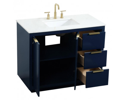 Elegant Bathroom Vanity - Blue (VF19442BL)