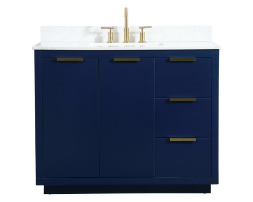 Elegant Bathroom Vanity - Blue (VF19442BL-BS)