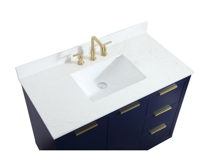 Elegant Bathroom Vanity - Blue (VF19442BL-BS)