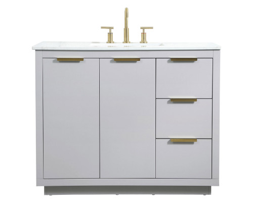 Elegant Bathroom Vanity - Gray (VF19442GR)