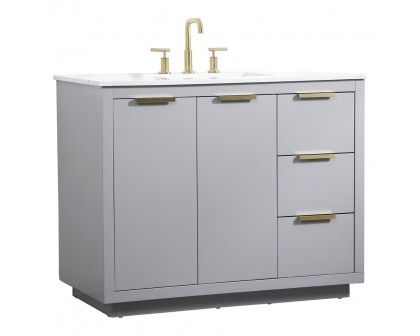 Elegant Bathroom Vanity - Gray (VF19442GR)