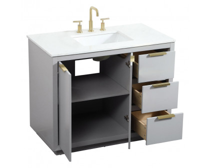 Elegant Bathroom Vanity - Gray (VF19442GR)