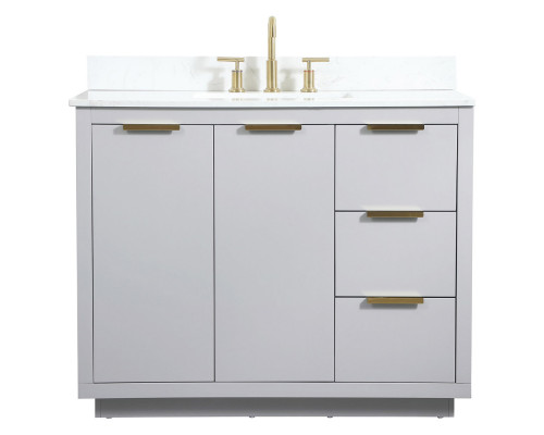 Elegant Bathroom Vanity - Gray (VF19442GR-BS)