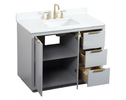 Elegant Bathroom Vanity - Gray (VF19442GR-BS)