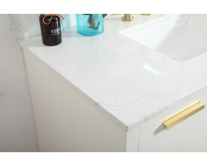 Elegant Bathroom Vanity - White (VF19442WH)