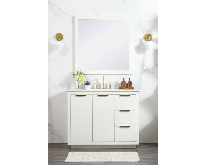 Elegant Bathroom Vanity - White (VF19442WH-BS)