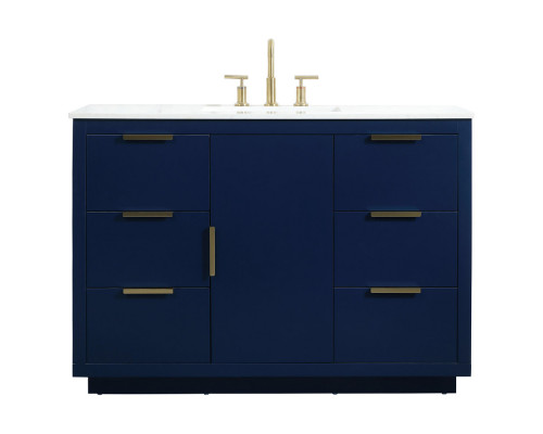 Elegant Bathroom Vanity - Blue (VF19448BL)