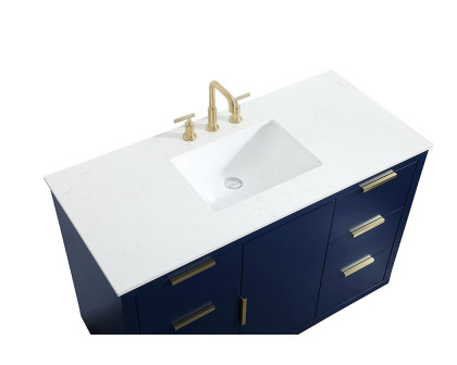 Elegant Bathroom Vanity - Blue (VF19448BL)