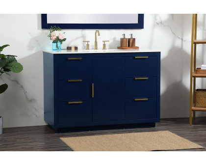 Elegant Bathroom Vanity - Blue (VF19448BL)