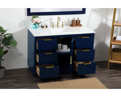 Elegant Bathroom Vanity - Blue (VF19448BL)