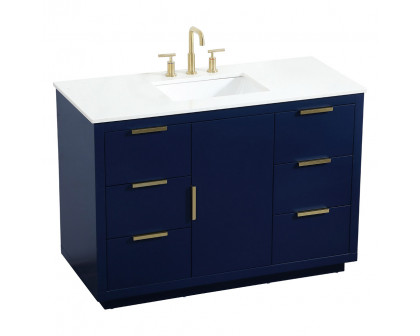 Elegant Bathroom Vanity - Blue (VF19448BL)