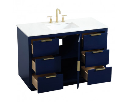 Elegant Bathroom Vanity - Blue (VF19448BL)