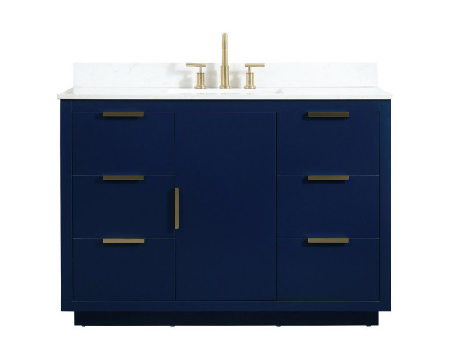 Elegant Bathroom Vanity - Blue (VF19448BL-BS)