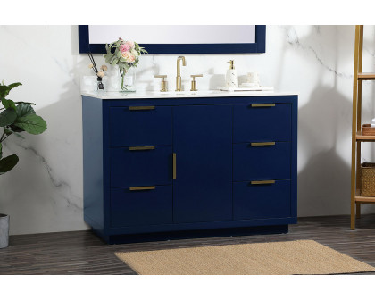 Elegant Bathroom Vanity - Blue (VF19448BL-BS)