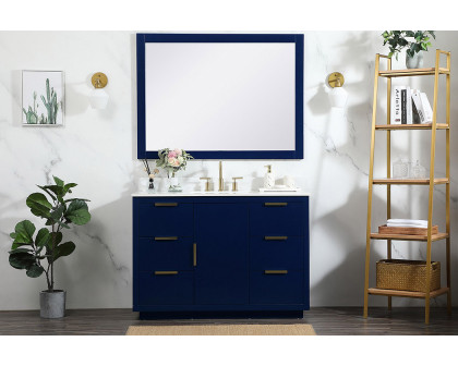 Elegant Bathroom Vanity - Blue (VF19448BL-BS)