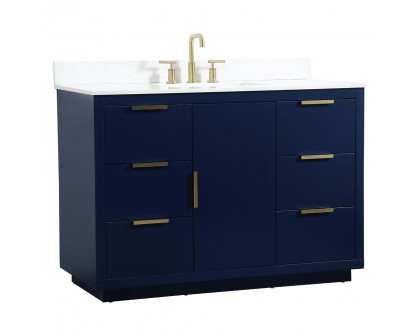 Elegant Bathroom Vanity - Blue (VF19448BL-BS)