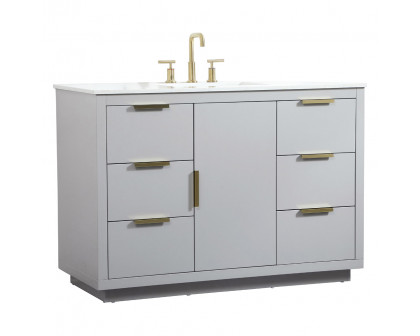 Elegant Bathroom Vanity - Gray (VF19448GR)