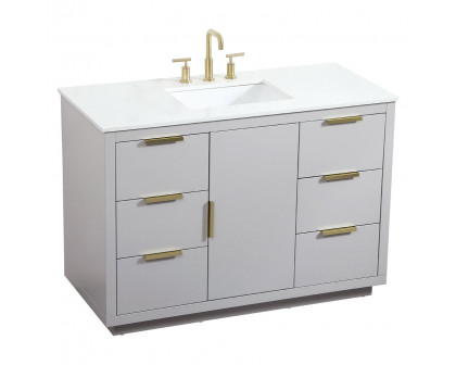 Elegant Bathroom Vanity - Gray (VF19448GR)