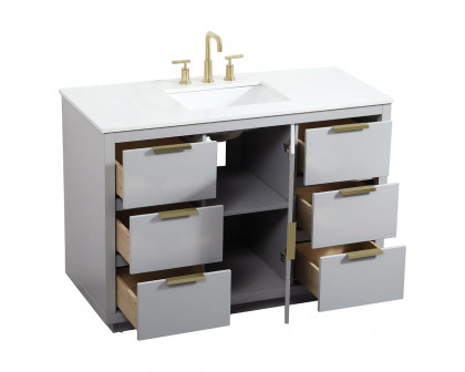 Elegant Bathroom Vanity - Gray (VF19448GR)