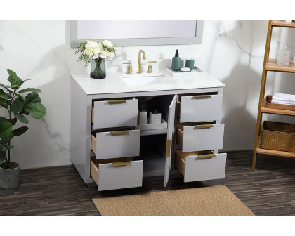 Elegant Bathroom Vanity - Gray (VF19448GR-BS)