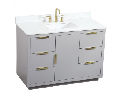 Elegant Bathroom Vanity - Gray (VF19448GR-BS)