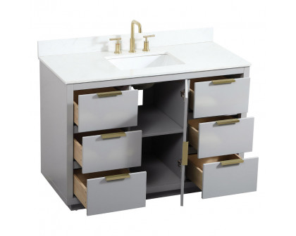 Elegant Bathroom Vanity - Gray (VF19448GR-BS)