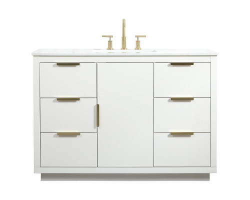 Elegant Bathroom Vanity - White (VF19448WH)