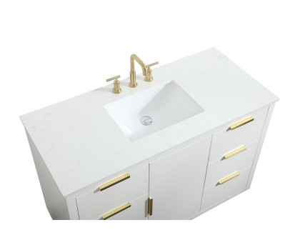 Elegant Bathroom Vanity - White (VF19448WH)