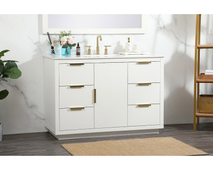 Elegant Bathroom Vanity - White (VF19448WH)