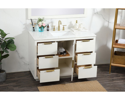 Elegant Bathroom Vanity - White (VF19448WH)