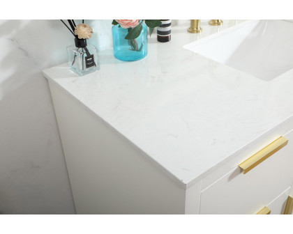 Elegant Bathroom Vanity - White (VF19448WH)