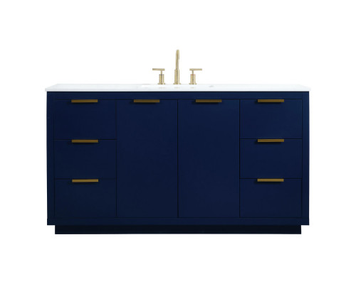 Elegant Bathroom Vanity - Blue (VF19460BL)