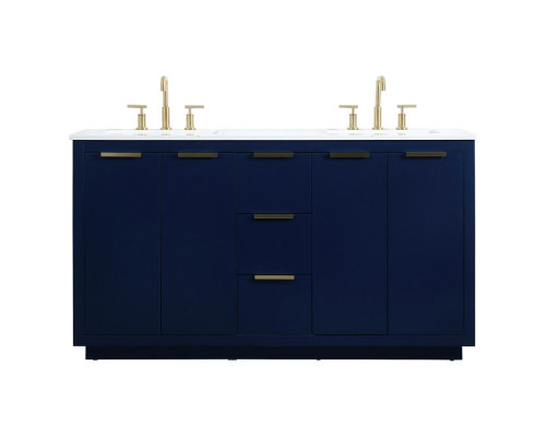 Elegant Bathroom Vanity - Blue (VF19460DBL)