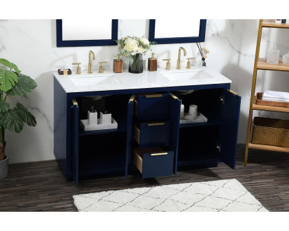 Elegant Bathroom Vanity - Blue (VF19460DBL)