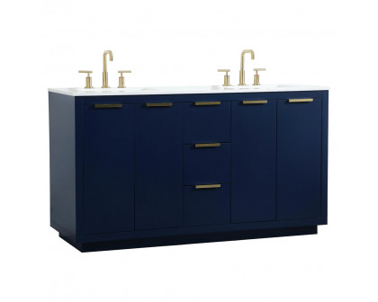 Elegant Bathroom Vanity - Blue (VF19460DBL)