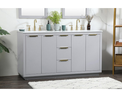 Elegant Bathroom Vanity - Gray (VF19460DGR)