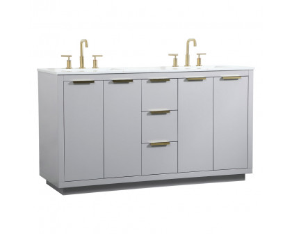 Elegant Bathroom Vanity - Gray (VF19460DGR)